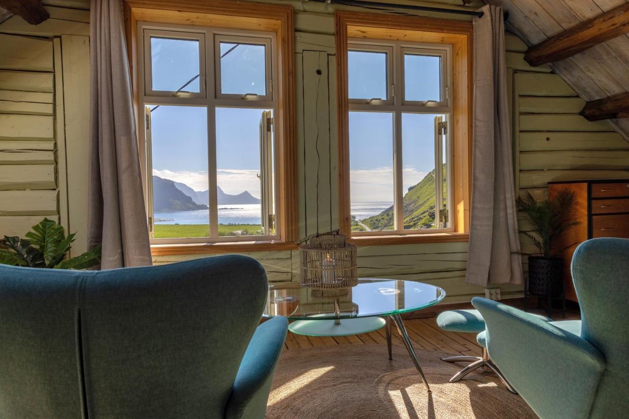 Feriehus Med Flott Havutsikt Ved Hauklandstranden 레크네스 외부 사진