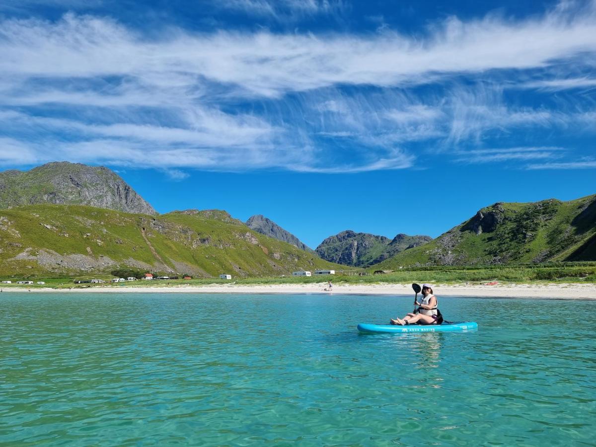 Feriehus Med Flott Havutsikt Ved Hauklandstranden 레크네스 외부 사진